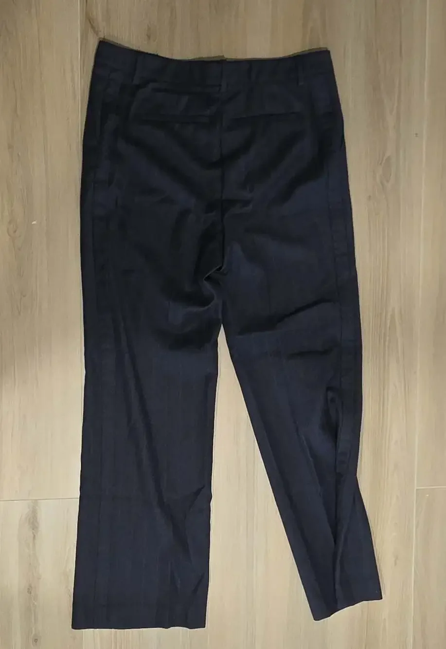 Chanel Pinstripe Wool Cashmere Dress Pants Trousers